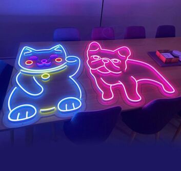 French Bulldog Animal Neon Sign for Pet Lovers