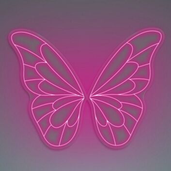 Butterfly Wings V1 Neon Sign for Nature and Whimsical Decor