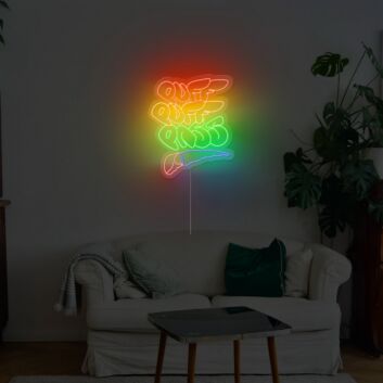 Puff Puff Pass Neon Sign for Cannabis Enthusiasts