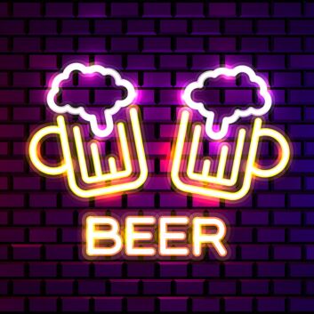 Beer Bar Neon Sign for Bars and Social Spaces