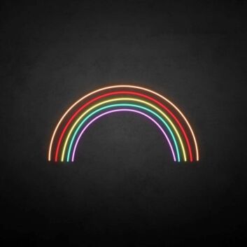 &#39;Rainbow&#39; neon sign