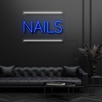 Nails Neon Sign for Beauty and Nail Salons