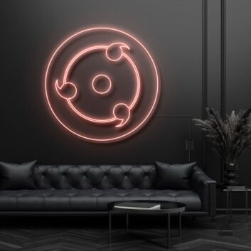 Sharingan Neon Sign for Anime Fans