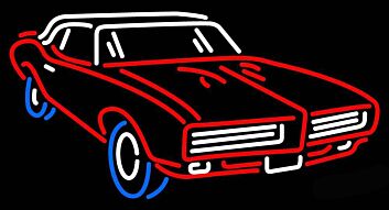 Neon Car Signs Neon Tube Light Wall Decor for Car Enthusiasts