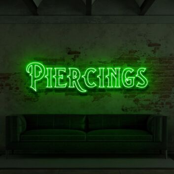 Piercings For Tattoo Studio Neon Sign for Tattoo Studios