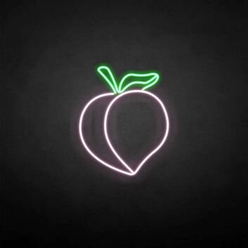 &#39;Peach&#39; neon sign