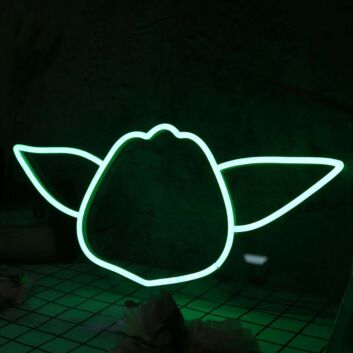 Star War Yoda Green Neon Sign for Star Wars Fans