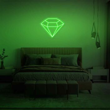 Diamond neon sign