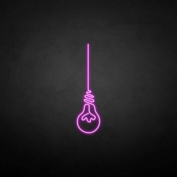 &#39;Bulb&#39; neon sign