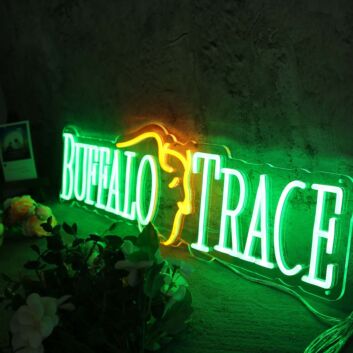 Buffalo Trace Custom Neon Sign for Whiskey Lovers