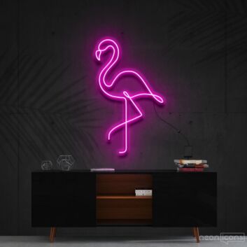 Flamingo Neon Sign for Tropical and Fun Decor