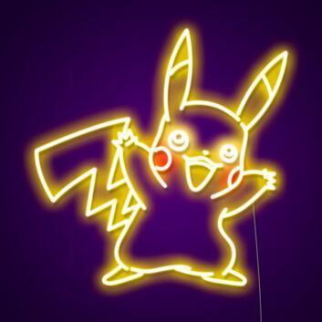 Pikachu Neon Sign for Anime Fans and Fun Spaces