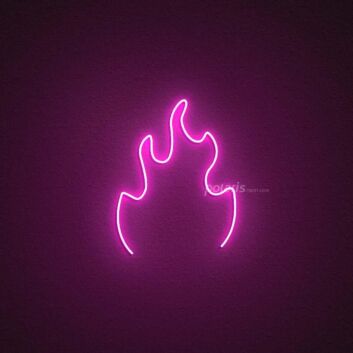 Fire Neon Sign for Dynamic and Energetic Spaces