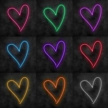 Heart Neon Sign for Romantic and Loving Spaces