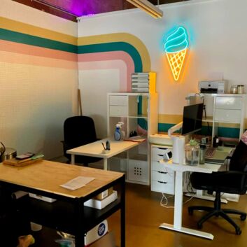 Ice Cream Neon Sign for Sweet and Fun Spaces