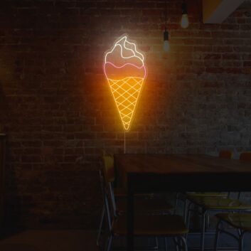 Ice Cream Neon Sign for Sweet and Fun Spaces