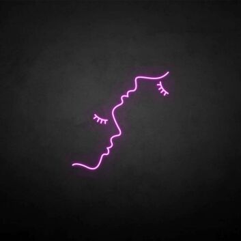 &#39;Faces&#39; neon sign