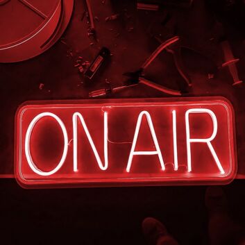 On Air Neon Sign for Studios and Broadcasting Spaces