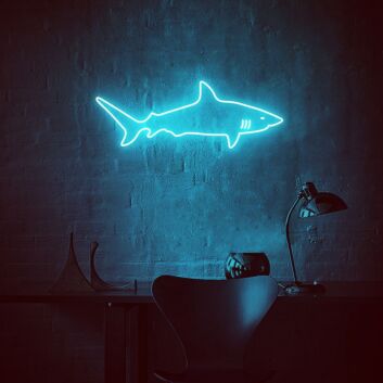 Shark Neon Sign for Bold and Fun Spaces