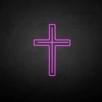 &#39;Crucifix&#39; neon sign