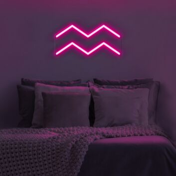 Aquarius Horoscope Neon Sign perfect for horoscope enthusiasts