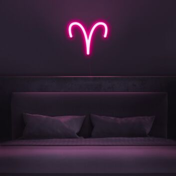 Aries Horoscope Neon Sign adds zodiac charm to any space