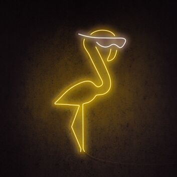 Cool Flamingo Neon Sign adds a tropical vibe to any room