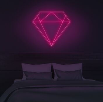 Diamond Neon Sign adds sparkle to elegant decor