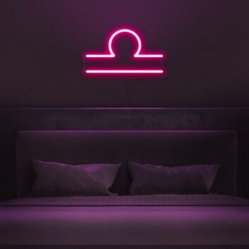 Libra Horoscope Neon Sign for zodiac lovers
