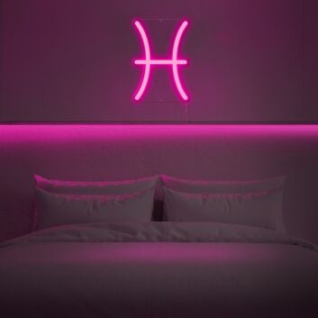 Pisces Horoscope Neon Sign for zodiac-themed decor