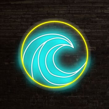 Surfin Barrels Neon Sign adds a coastal vibe to any space