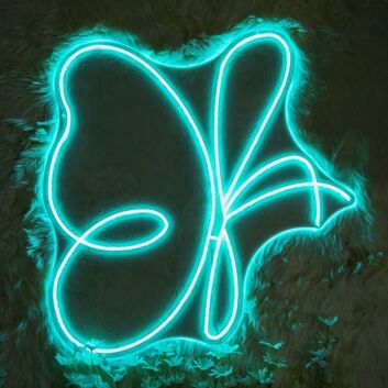Abstract Butterfly Neon Sign perfect for artistic decor