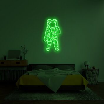 Astronaut Neon Sign for Space Themed Rooms
