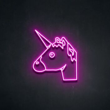 Unicornhead Neon Sign for Kids Rooms