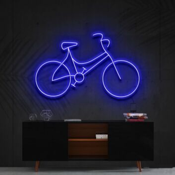 Bicycle Neon Sign for Sports Enthusiasts and Kids Rooms