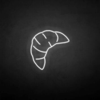 &#39;Croissant&#39; neon sign