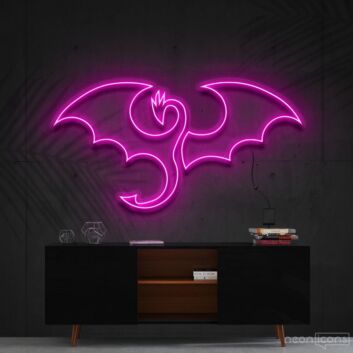 Dragon Neon Sign for Fantasy Themed Decor