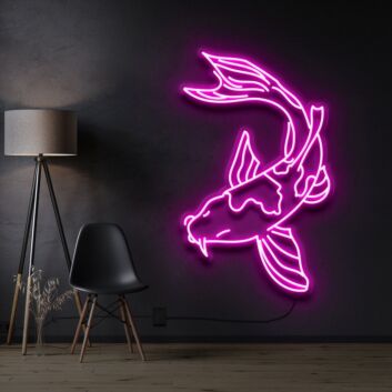 Koi Fish V2 Neon Sign for Nature and Artistic Decor