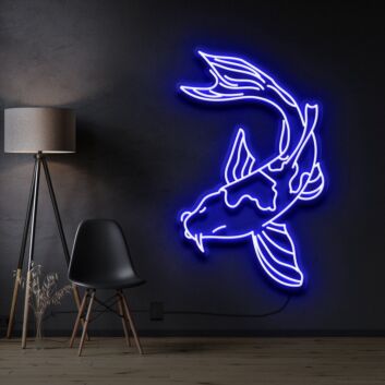 Koi Fish V2 Neon Sign for Nature and Artistic Decor