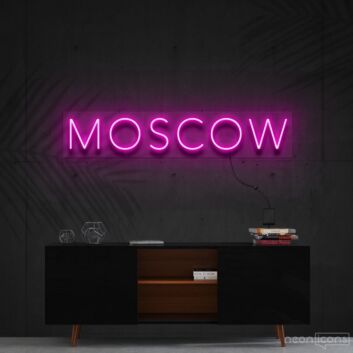 Moscow Neon Sign for Travel Lovers