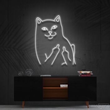 Mr Bad Cat Neon Sign for Playful and Pet Lovers
