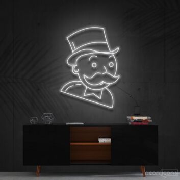 Mr Monopoly Neon Sign for Game Rooms