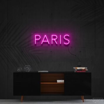 Paris Neon Sign for Travel Lovers