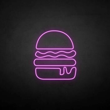 Humburger2&#39; neon sign