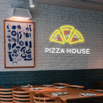 Pizza House Neon Sign for Restaurants and Food Lovers