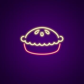 Pie Neon Sign for Kitchens and Food Lovers