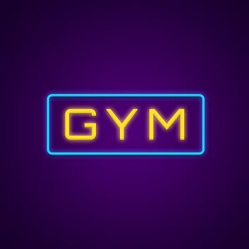 Gym Neon Sign for Fitness Spaces