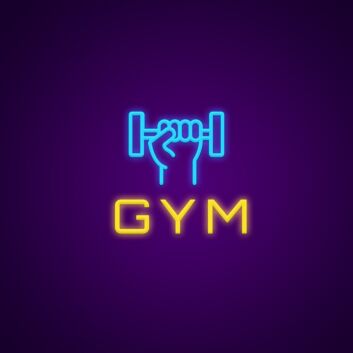 Gym Neon Sign for Fitness Studios