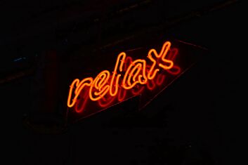 Relax Neon Sign for Peaceful Spaces