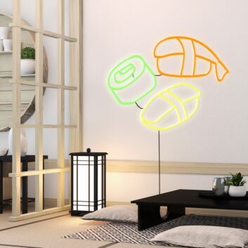 Sushi Neon Sign for Food Lovers and Restaurants